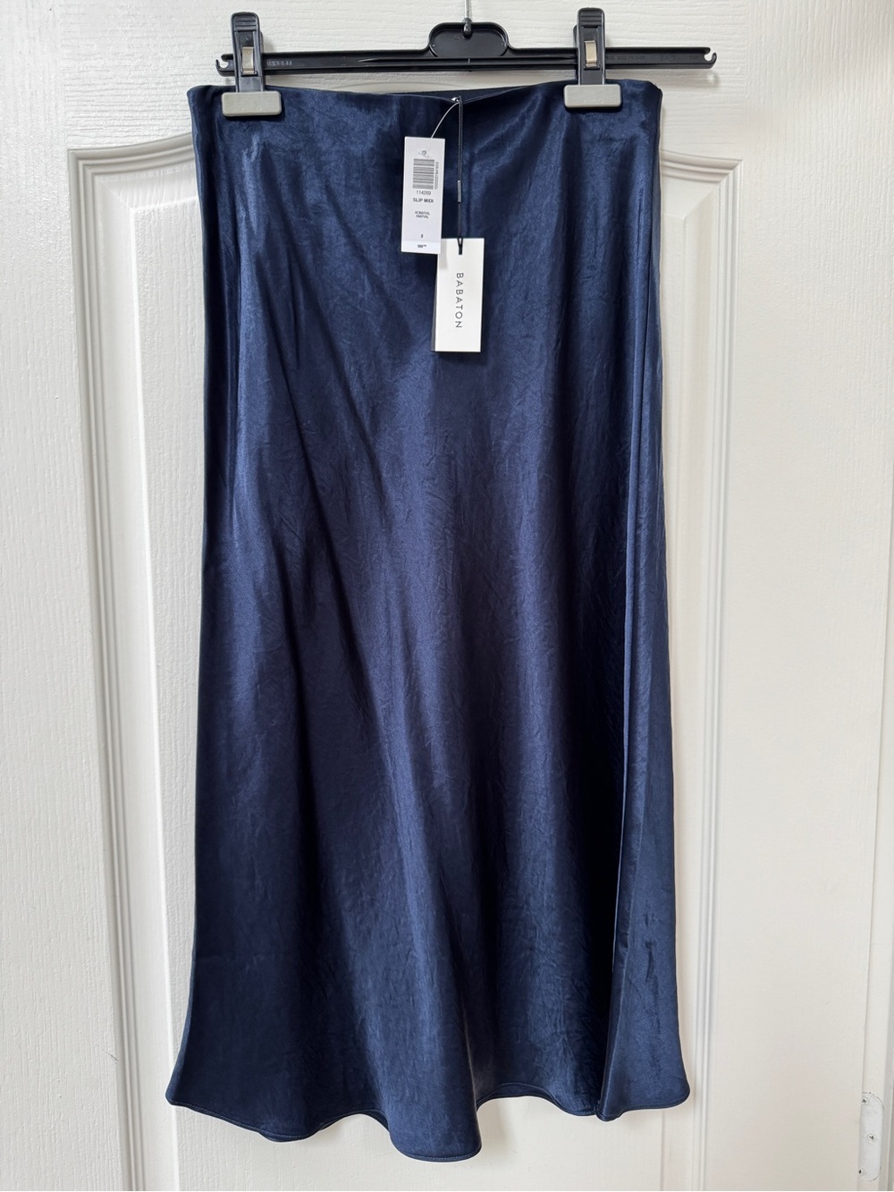 Aritzia satin midi size 8